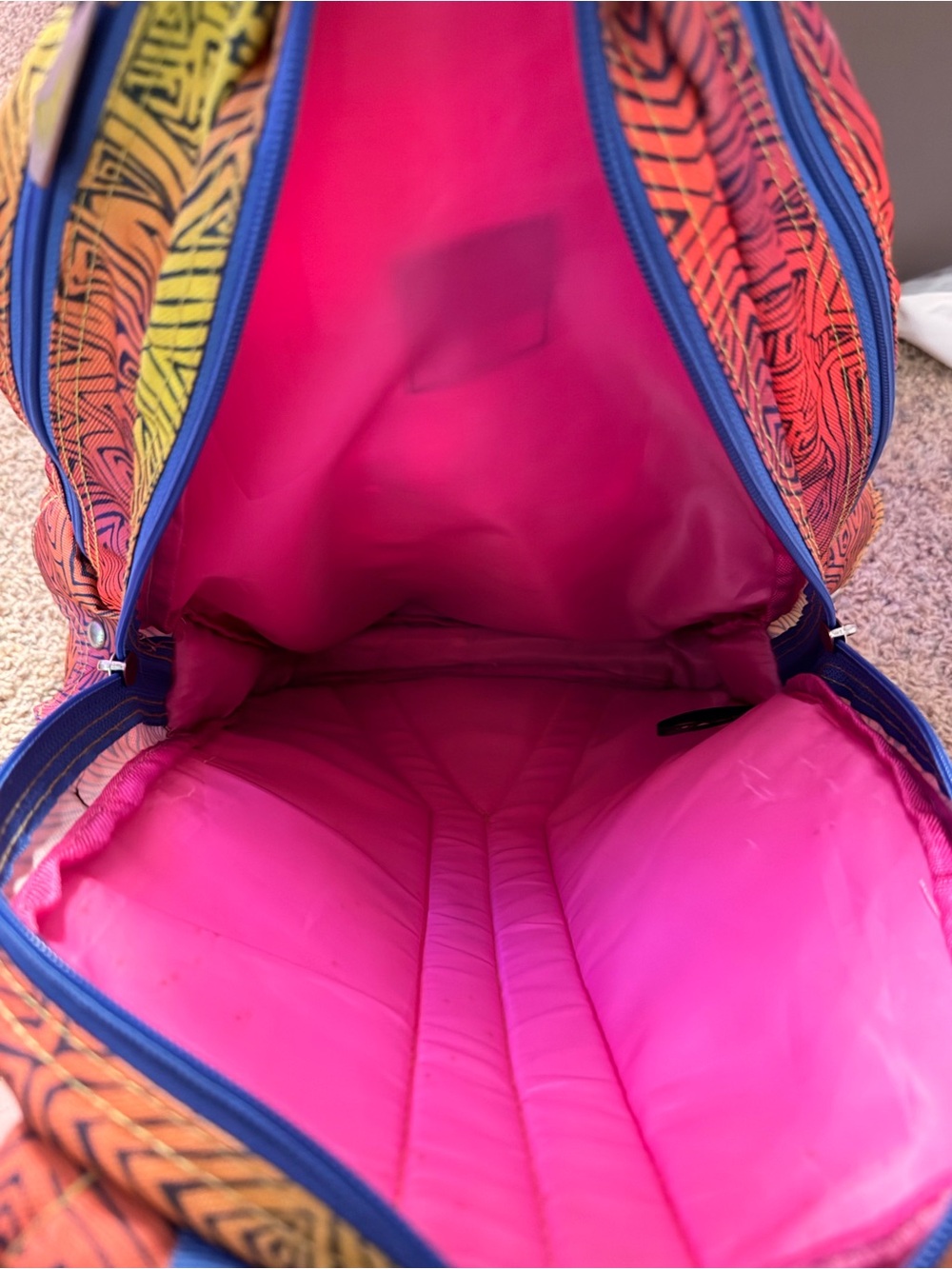 Colorful Geometric Gradient Volcom Backpack - Picture 5 of 7